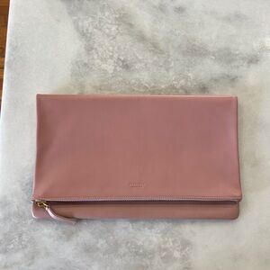 Everlane Pink Clutch Minimalist Design